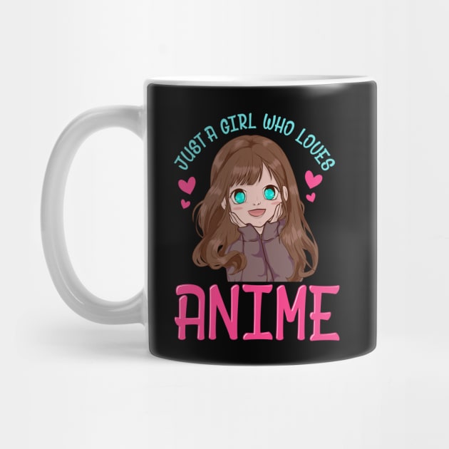Cute & Funny Just A Girl Who Loves Anime Manga by theperfectpresents